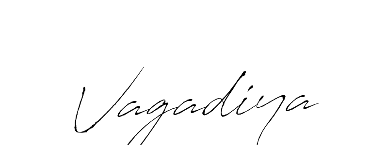 Create a beautiful signature design for name Vagadiya. With this signature (Antro_Vectra) fonts, you can make a handwritten signature for free. Vagadiya signature style 6 images and pictures png