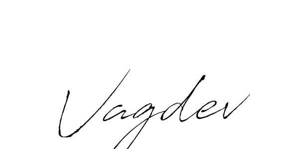 Design your own signature with our free online signature maker. With this signature software, you can create a handwritten (Antro_Vectra) signature for name Vagdev. Vagdev signature style 6 images and pictures png