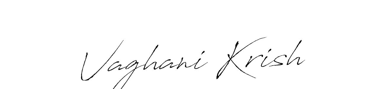 You should practise on your own different ways (Antro_Vectra) to write your name (Vaghani Krish) in signature. don't let someone else do it for you. Vaghani Krish signature style 6 images and pictures png