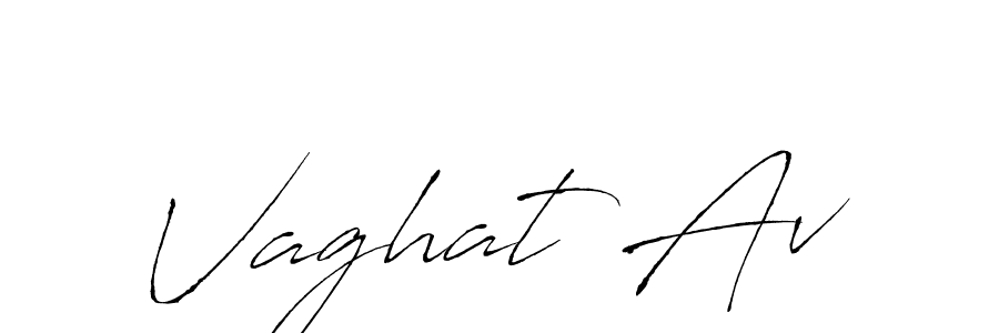 Make a beautiful signature design for name Vaghat Av. With this signature (Antro_Vectra) style, you can create a handwritten signature for free. Vaghat Av signature style 6 images and pictures png