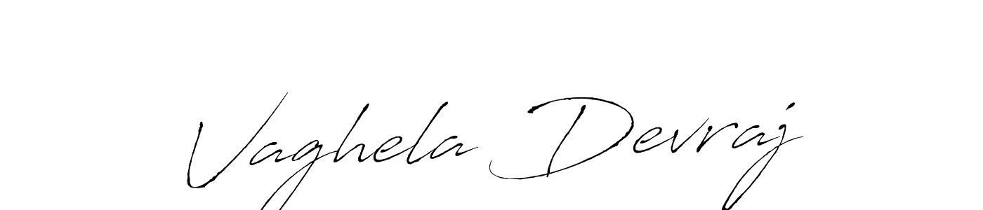 Antro_Vectra is a professional signature style that is perfect for those who want to add a touch of class to their signature. It is also a great choice for those who want to make their signature more unique. Get Vaghela Devraj name to fancy signature for free. Vaghela Devraj signature style 6 images and pictures png