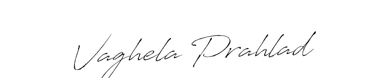 Create a beautiful signature design for name Vaghela Prahlad. With this signature (Antro_Vectra) fonts, you can make a handwritten signature for free. Vaghela Prahlad signature style 6 images and pictures png