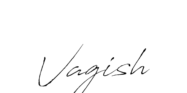 Design your own signature with our free online signature maker. With this signature software, you can create a handwritten (Antro_Vectra) signature for name Vagish. Vagish signature style 6 images and pictures png