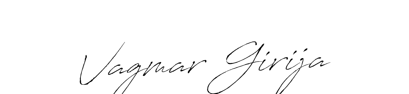 Also we have Vagmar Girija name is the best signature style. Create professional handwritten signature collection using Antro_Vectra autograph style. Vagmar Girija signature style 6 images and pictures png