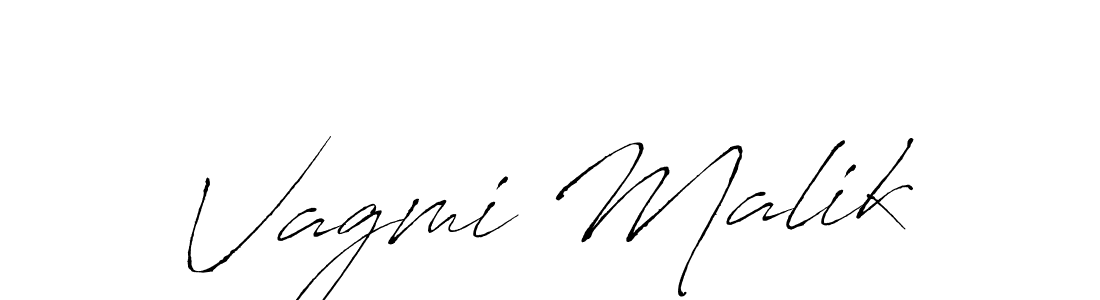 How to make Vagmi Malik name signature. Use Antro_Vectra style for creating short signs online. This is the latest handwritten sign. Vagmi Malik signature style 6 images and pictures png