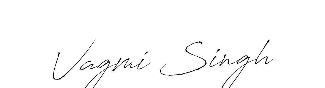 How to make Vagmi Singh name signature. Use Antro_Vectra style for creating short signs online. This is the latest handwritten sign. Vagmi Singh signature style 6 images and pictures png