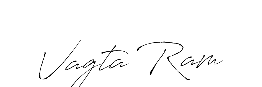 Create a beautiful signature design for name Vagta Ram. With this signature (Antro_Vectra) fonts, you can make a handwritten signature for free. Vagta Ram signature style 6 images and pictures png