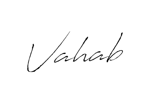 The best way (Antro_Vectra) to make a short signature is to pick only two or three words in your name. The name Vahab include a total of six letters. For converting this name. Vahab signature style 6 images and pictures png