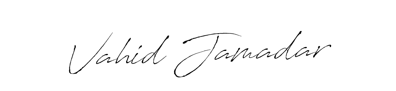 You can use this online signature creator to create a handwritten signature for the name Vahid Jamadar. This is the best online autograph maker. Vahid Jamadar signature style 6 images and pictures png