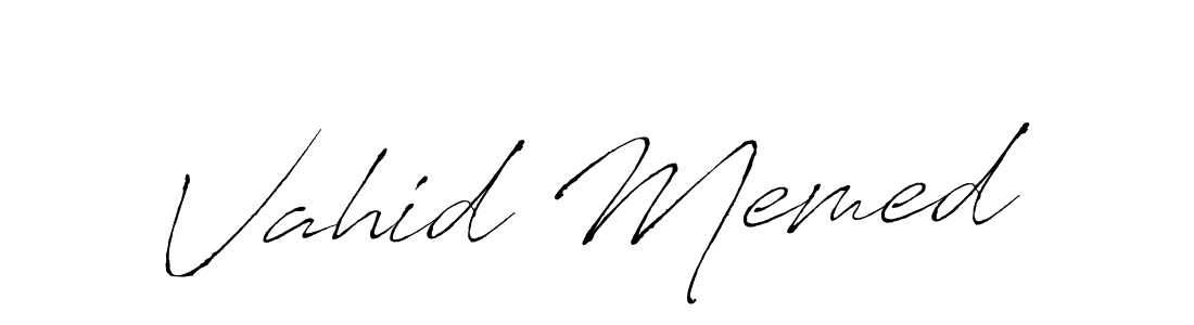 It looks lik you need a new signature style for name Vahid Memed. Design unique handwritten (Antro_Vectra) signature with our free signature maker in just a few clicks. Vahid Memed signature style 6 images and pictures png