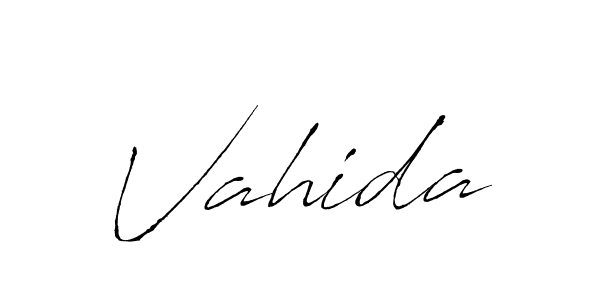 Create a beautiful signature design for name Vahida. With this signature (Antro_Vectra) fonts, you can make a handwritten signature for free. Vahida signature style 6 images and pictures png