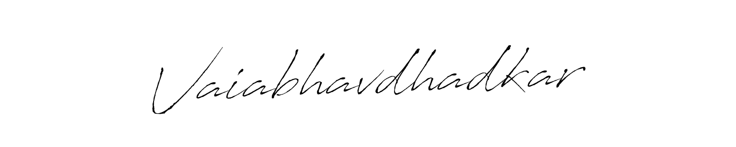 Antro_Vectra is a professional signature style that is perfect for those who want to add a touch of class to their signature. It is also a great choice for those who want to make their signature more unique. Get Vaiabhavdhadkar name to fancy signature for free. Vaiabhavdhadkar signature style 6 images and pictures png