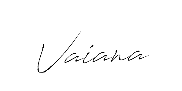 Use a signature maker to create a handwritten signature online. With this signature software, you can design (Antro_Vectra) your own signature for name Vaiana. Vaiana signature style 6 images and pictures png