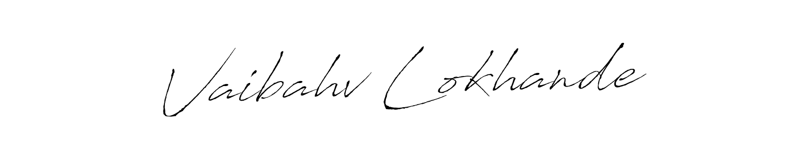 Make a beautiful signature design for name Vaibahv Lokhande. Use this online signature maker to create a handwritten signature for free. Vaibahv Lokhande signature style 6 images and pictures png