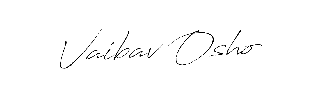 Design your own signature with our free online signature maker. With this signature software, you can create a handwritten (Antro_Vectra) signature for name Vaibav Osho. Vaibav Osho signature style 6 images and pictures png