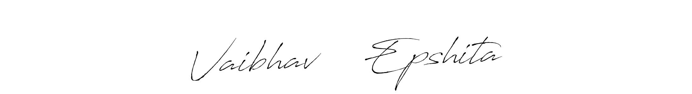 Make a beautiful signature design for name Vaibhav ❤️ Epshita. Use this online signature maker to create a handwritten signature for free. Vaibhav ❤️ Epshita signature style 6 images and pictures png