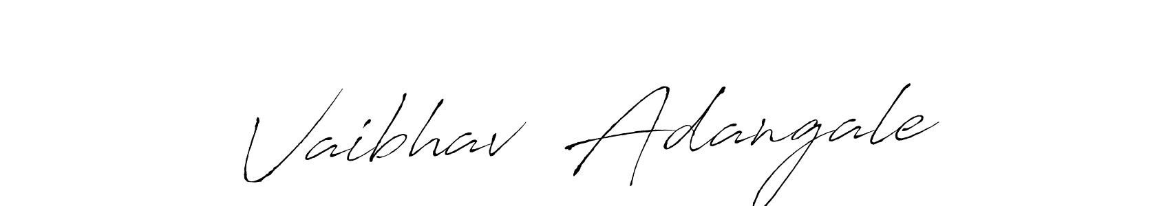 Make a beautiful signature design for name Vaibhav  Adangale. Use this online signature maker to create a handwritten signature for free. Vaibhav  Adangale signature style 6 images and pictures png