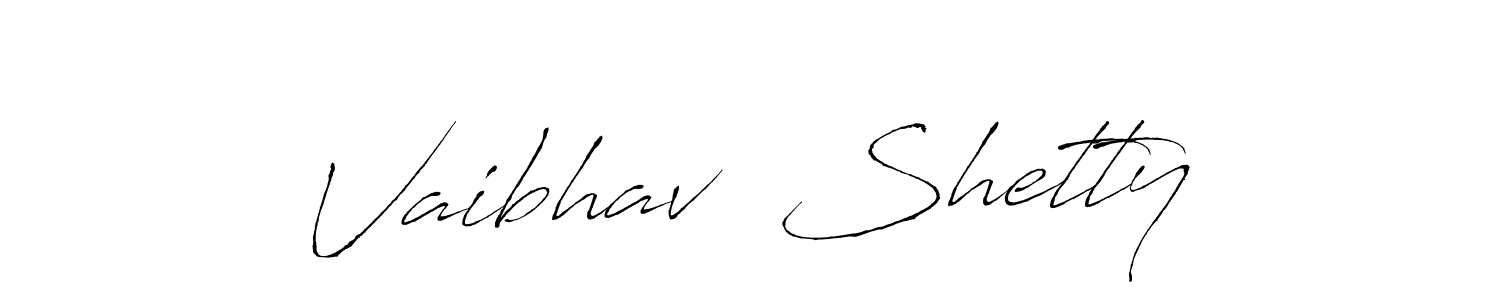 Design your own signature with our free online signature maker. With this signature software, you can create a handwritten (Antro_Vectra) signature for name Vaibhav  Shetty. Vaibhav  Shetty signature style 6 images and pictures png
