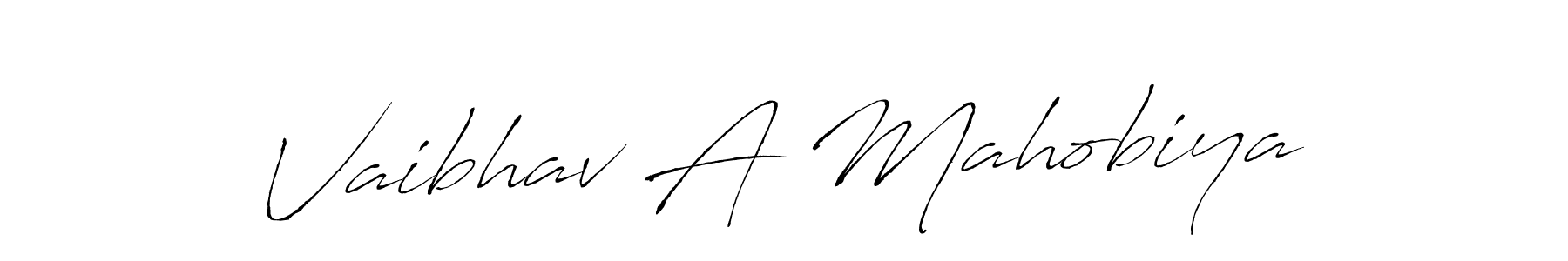 Make a beautiful signature design for name Vaibhav A Mahobiya. Use this online signature maker to create a handwritten signature for free. Vaibhav A Mahobiya signature style 6 images and pictures png