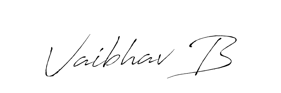 How to make Vaibhav B signature? Antro_Vectra is a professional autograph style. Create handwritten signature for Vaibhav B name. Vaibhav B signature style 6 images and pictures png