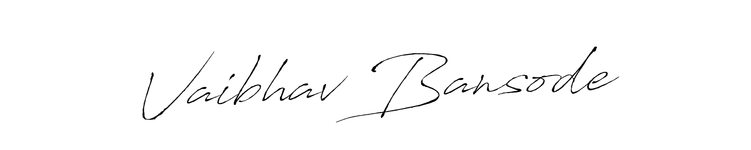 How to make Vaibhav Bansode signature? Antro_Vectra is a professional autograph style. Create handwritten signature for Vaibhav Bansode name. Vaibhav Bansode signature style 6 images and pictures png