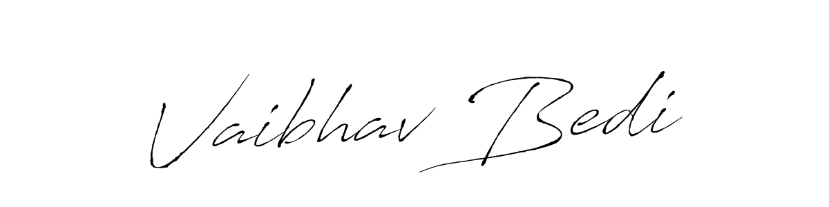 It looks lik you need a new signature style for name Vaibhav Bedi. Design unique handwritten (Antro_Vectra) signature with our free signature maker in just a few clicks. Vaibhav Bedi signature style 6 images and pictures png