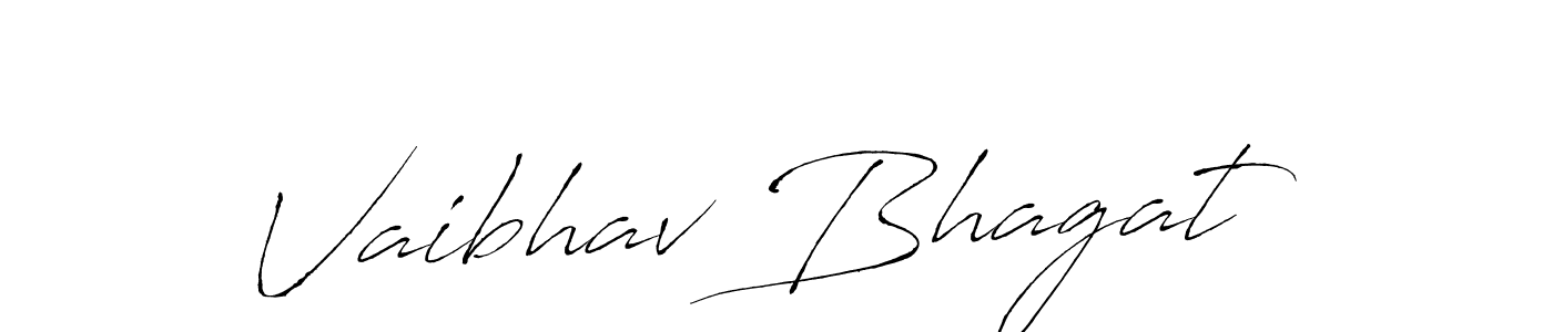 How to make Vaibhav Bhagat name signature. Use Antro_Vectra style for creating short signs online. This is the latest handwritten sign. Vaibhav Bhagat signature style 6 images and pictures png