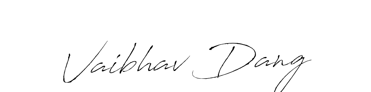Antro_Vectra is a professional signature style that is perfect for those who want to add a touch of class to their signature. It is also a great choice for those who want to make their signature more unique. Get Vaibhav Dang name to fancy signature for free. Vaibhav Dang signature style 6 images and pictures png