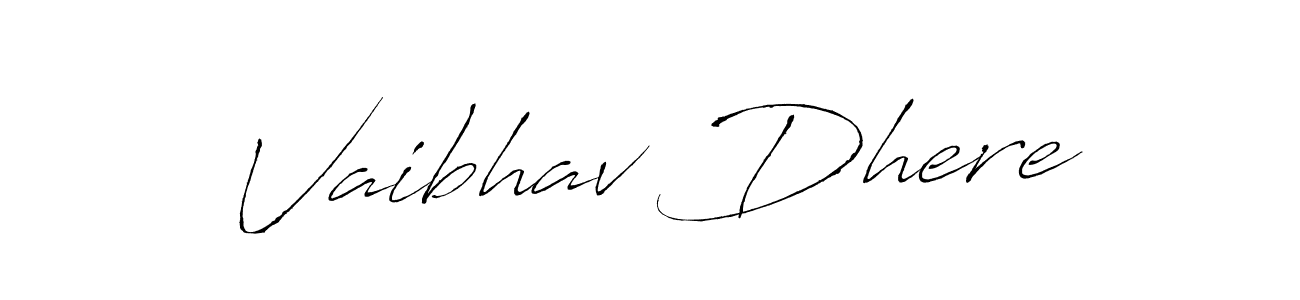 Similarly Antro_Vectra is the best handwritten signature design. Signature creator online .You can use it as an online autograph creator for name Vaibhav Dhere. Vaibhav Dhere signature style 6 images and pictures png