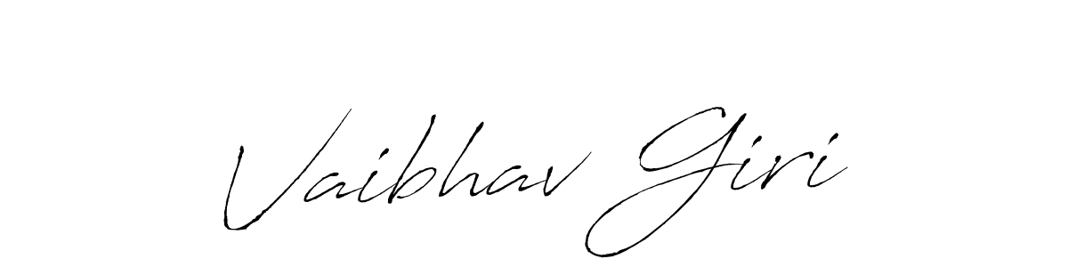 Vaibhav Giri stylish signature style. Best Handwritten Sign (Antro_Vectra) for my name. Handwritten Signature Collection Ideas for my name Vaibhav Giri. Vaibhav Giri signature style 6 images and pictures png