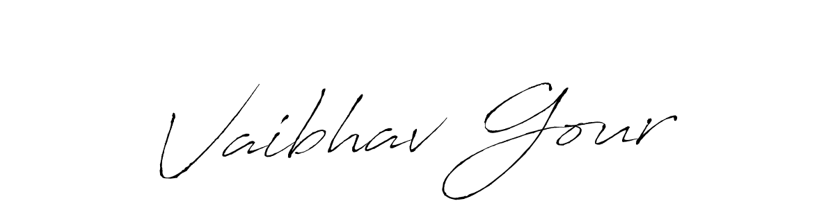 Use a signature maker to create a handwritten signature online. With this signature software, you can design (Antro_Vectra) your own signature for name Vaibhav Gour. Vaibhav Gour signature style 6 images and pictures png