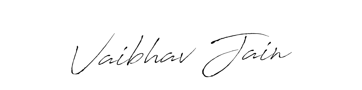 Make a beautiful signature design for name Vaibhav Jain. With this signature (Antro_Vectra) style, you can create a handwritten signature for free. Vaibhav Jain signature style 6 images and pictures png