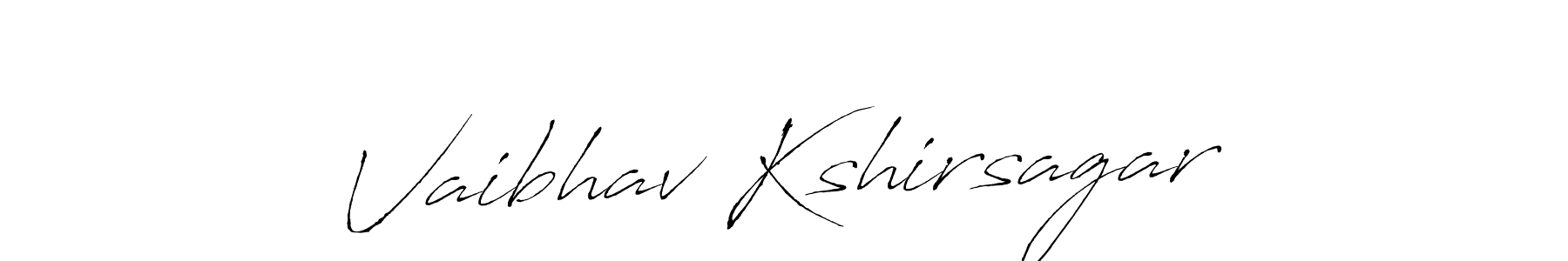 Create a beautiful signature design for name Vaibhav Kshirsagar. With this signature (Antro_Vectra) fonts, you can make a handwritten signature for free. Vaibhav Kshirsagar signature style 6 images and pictures png