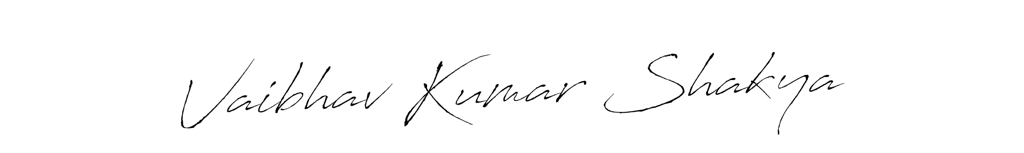 Create a beautiful signature design for name Vaibhav Kumar Shakya. With this signature (Antro_Vectra) fonts, you can make a handwritten signature for free. Vaibhav Kumar Shakya signature style 6 images and pictures png