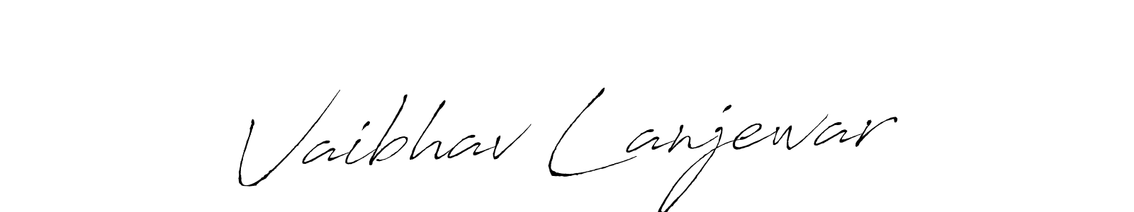 You should practise on your own different ways (Antro_Vectra) to write your name (Vaibhav Lanjewar) in signature. don't let someone else do it for you. Vaibhav Lanjewar signature style 6 images and pictures png