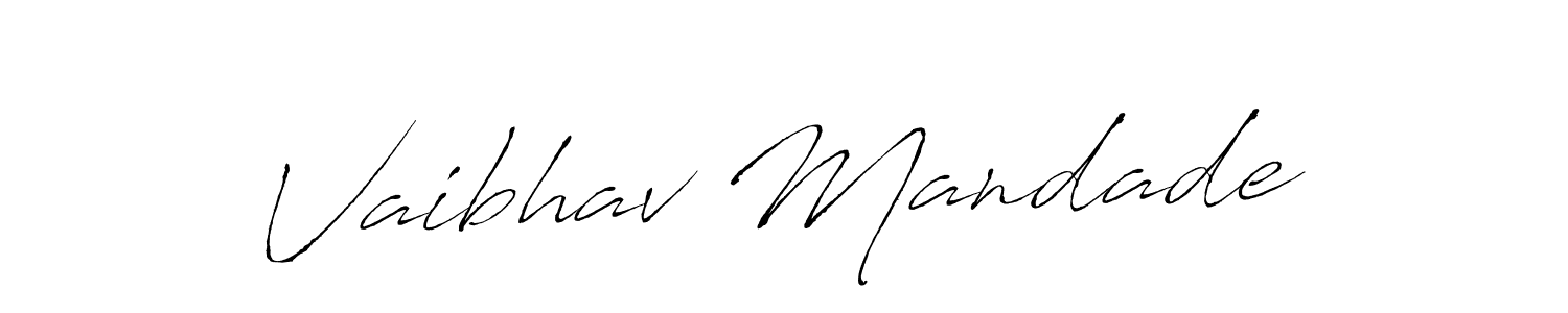 Also we have Vaibhav Mandade name is the best signature style. Create professional handwritten signature collection using Antro_Vectra autograph style. Vaibhav Mandade signature style 6 images and pictures png