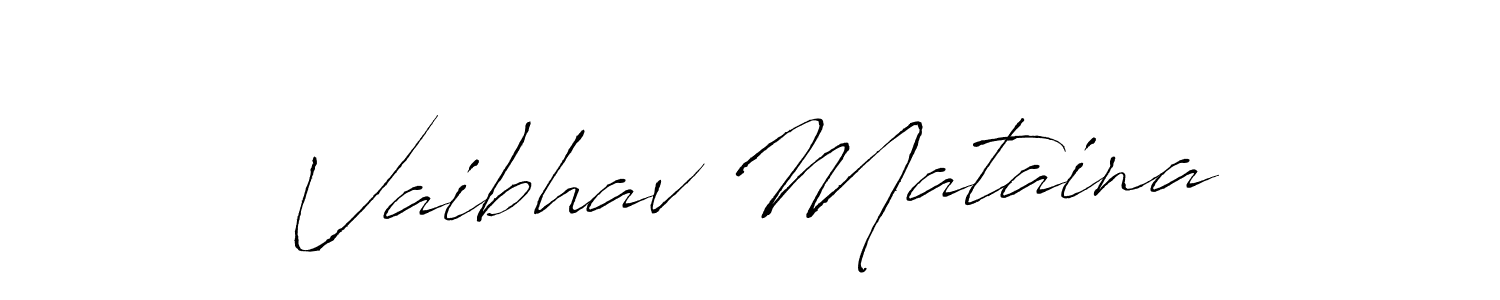 Also we have Vaibhav Mataina name is the best signature style. Create professional handwritten signature collection using Antro_Vectra autograph style. Vaibhav Mataina signature style 6 images and pictures png