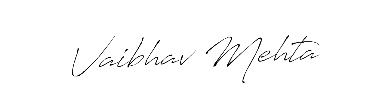 Design your own signature with our free online signature maker. With this signature software, you can create a handwritten (Antro_Vectra) signature for name Vaibhav Mehta. Vaibhav Mehta signature style 6 images and pictures png