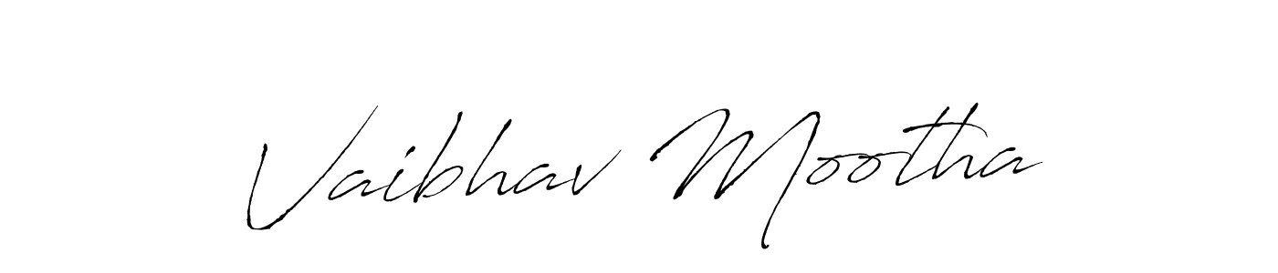 The best way (Antro_Vectra) to make a short signature is to pick only two or three words in your name. The name Vaibhav Mootha include a total of six letters. For converting this name. Vaibhav Mootha signature style 6 images and pictures png