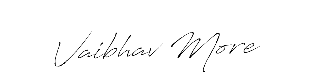 Similarly Antro_Vectra is the best handwritten signature design. Signature creator online .You can use it as an online autograph creator for name Vaibhav More. Vaibhav More signature style 6 images and pictures png