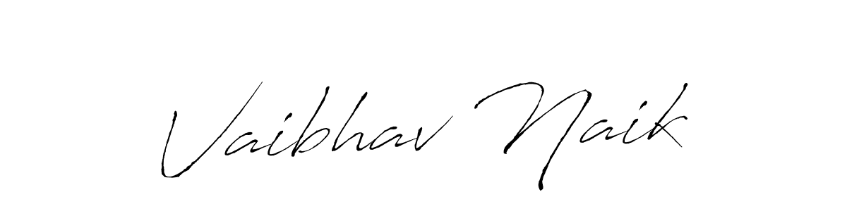 Make a beautiful signature design for name Vaibhav Naik. With this signature (Antro_Vectra) style, you can create a handwritten signature for free. Vaibhav Naik signature style 6 images and pictures png