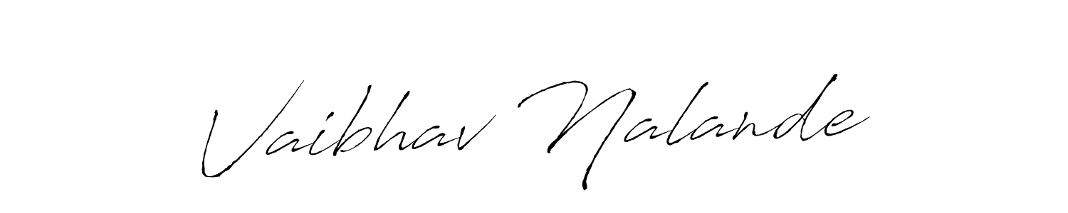 How to make Vaibhav Nalande signature? Antro_Vectra is a professional autograph style. Create handwritten signature for Vaibhav Nalande name. Vaibhav Nalande signature style 6 images and pictures png