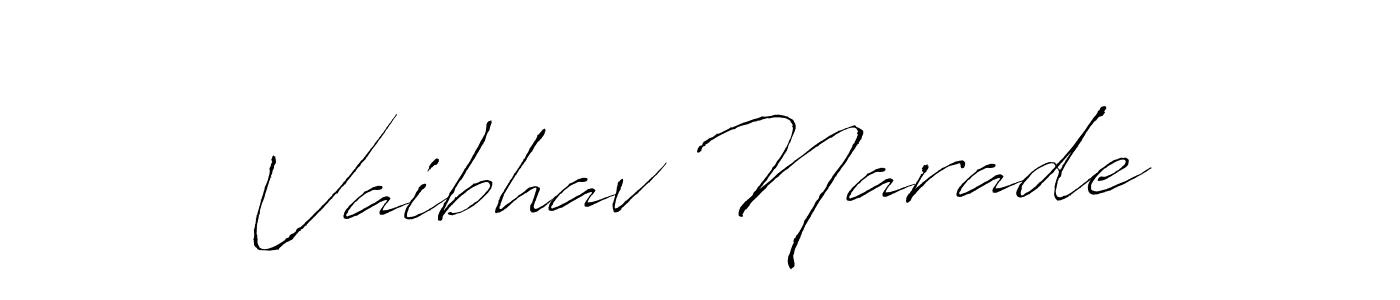 The best way (Antro_Vectra) to make a short signature is to pick only two or three words in your name. The name Vaibhav Narade include a total of six letters. For converting this name. Vaibhav Narade signature style 6 images and pictures png