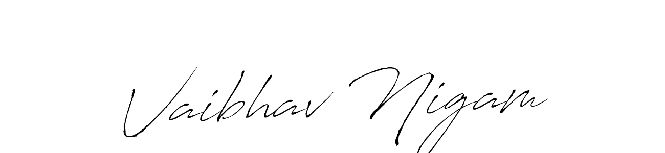 if you are searching for the best signature style for your name Vaibhav Nigam. so please give up your signature search. here we have designed multiple signature styles  using Antro_Vectra. Vaibhav Nigam signature style 6 images and pictures png