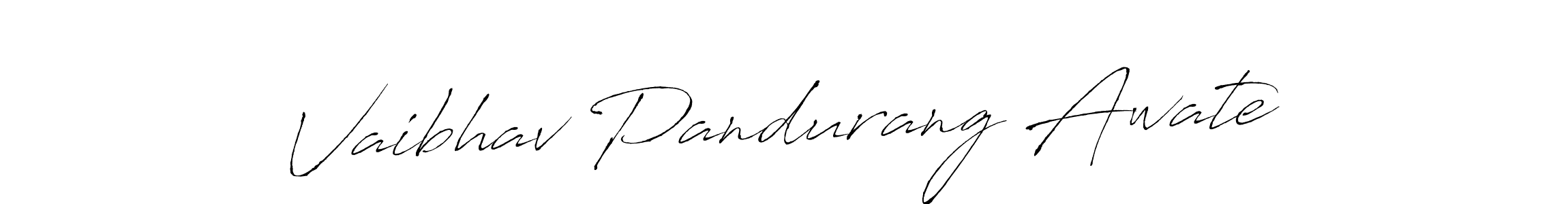 Vaibhav Pandurang Awate stylish signature style. Best Handwritten Sign (Antro_Vectra) for my name. Handwritten Signature Collection Ideas for my name Vaibhav Pandurang Awate. Vaibhav Pandurang Awate signature style 6 images and pictures png