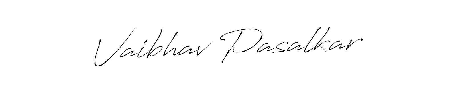 Create a beautiful signature design for name Vaibhav Pasalkar. With this signature (Antro_Vectra) fonts, you can make a handwritten signature for free. Vaibhav Pasalkar signature style 6 images and pictures png