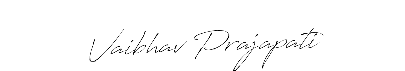 It looks lik you need a new signature style for name Vaibhav Prajapati. Design unique handwritten (Antro_Vectra) signature with our free signature maker in just a few clicks. Vaibhav Prajapati signature style 6 images and pictures png