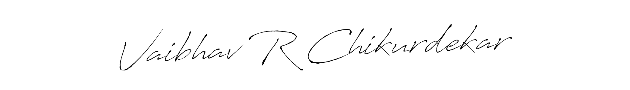 This is the best signature style for the Vaibhav R Chikurdekar name. Also you like these signature font (Antro_Vectra). Mix name signature. Vaibhav R Chikurdekar signature style 6 images and pictures png