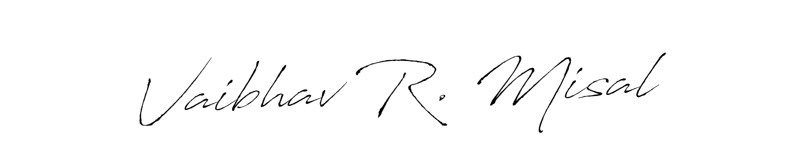 Use a signature maker to create a handwritten signature online. With this signature software, you can design (Antro_Vectra) your own signature for name Vaibhav R. Misal. Vaibhav R. Misal signature style 6 images and pictures png