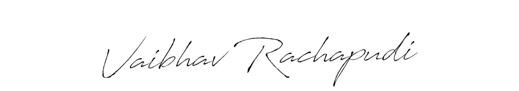 It looks lik you need a new signature style for name Vaibhav Rachapudi. Design unique handwritten (Antro_Vectra) signature with our free signature maker in just a few clicks. Vaibhav Rachapudi signature style 6 images and pictures png